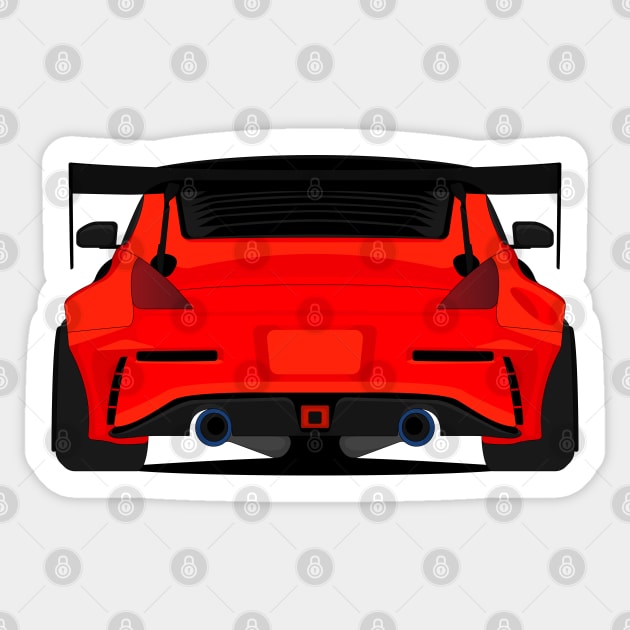 350Z RED Sticker by VENZ0LIC